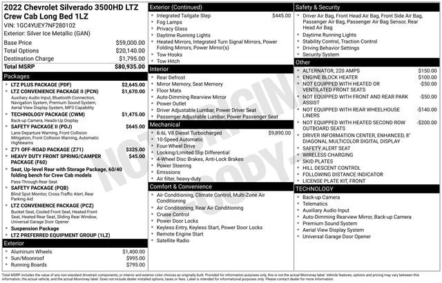 Image of 2022 Chevrolet Silverado 3500 HD LTZ Truck