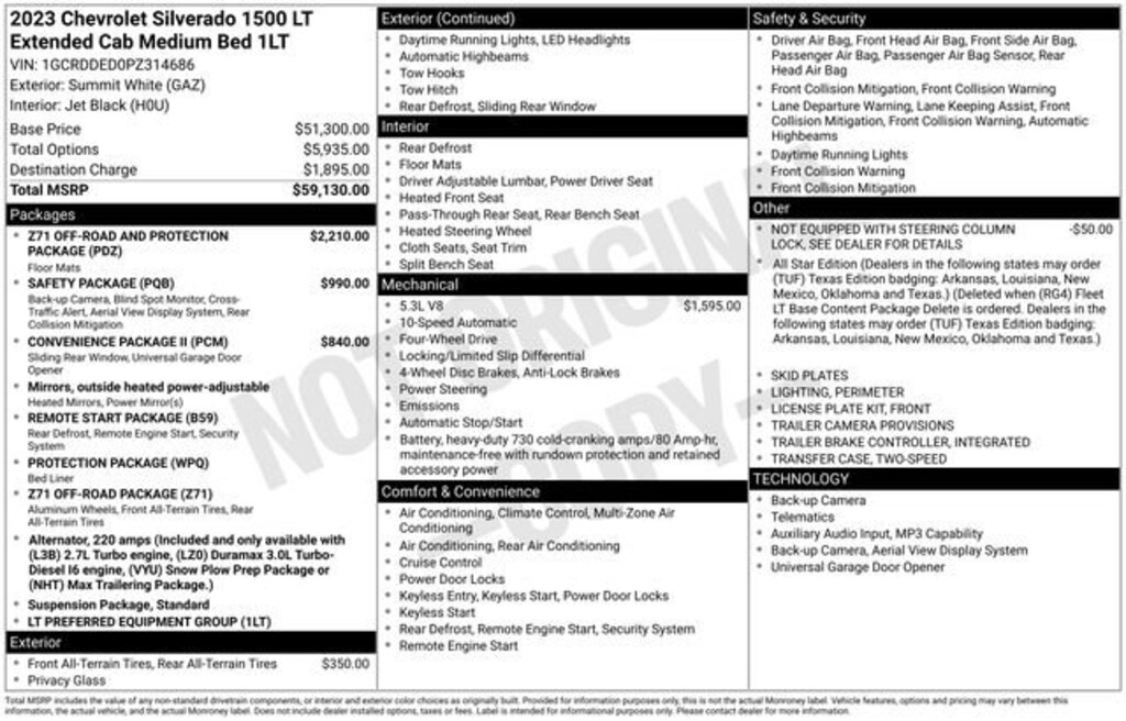 Used 2023 Chevrolet Silverado 1500 LT Truck