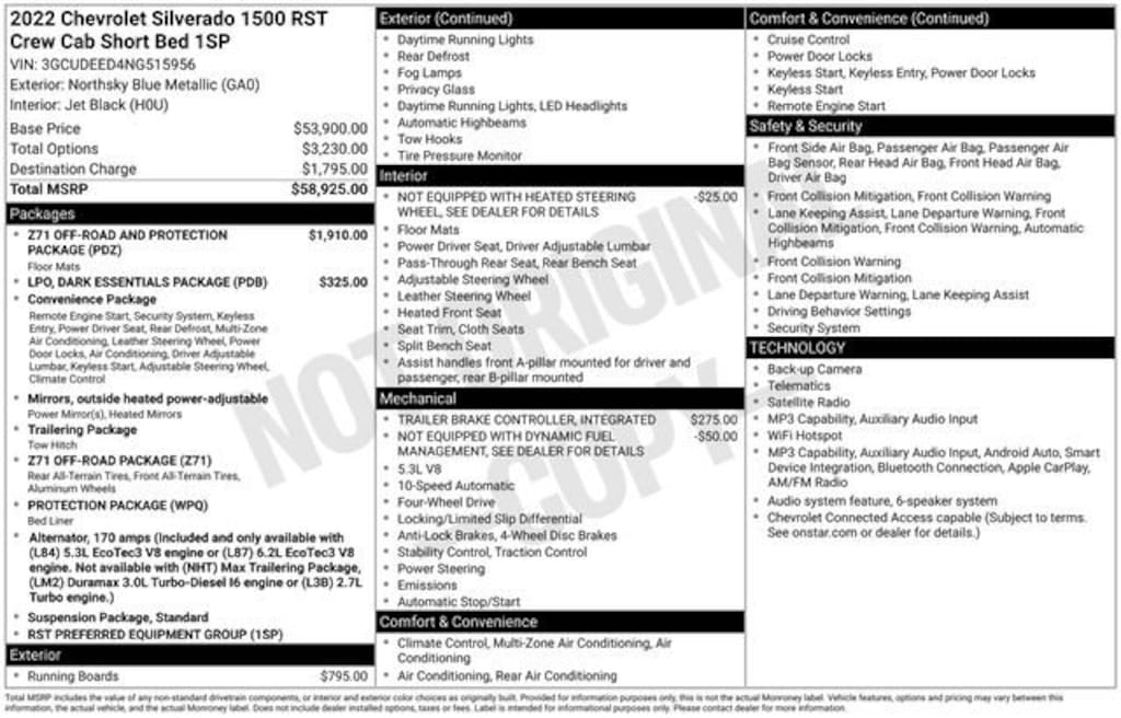 Used 2022 Chevrolet Silverado 1500 RST Truck