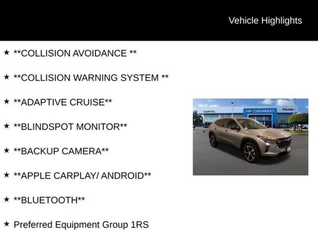 Used 2024 Chevrolet Trax 1RS SUV