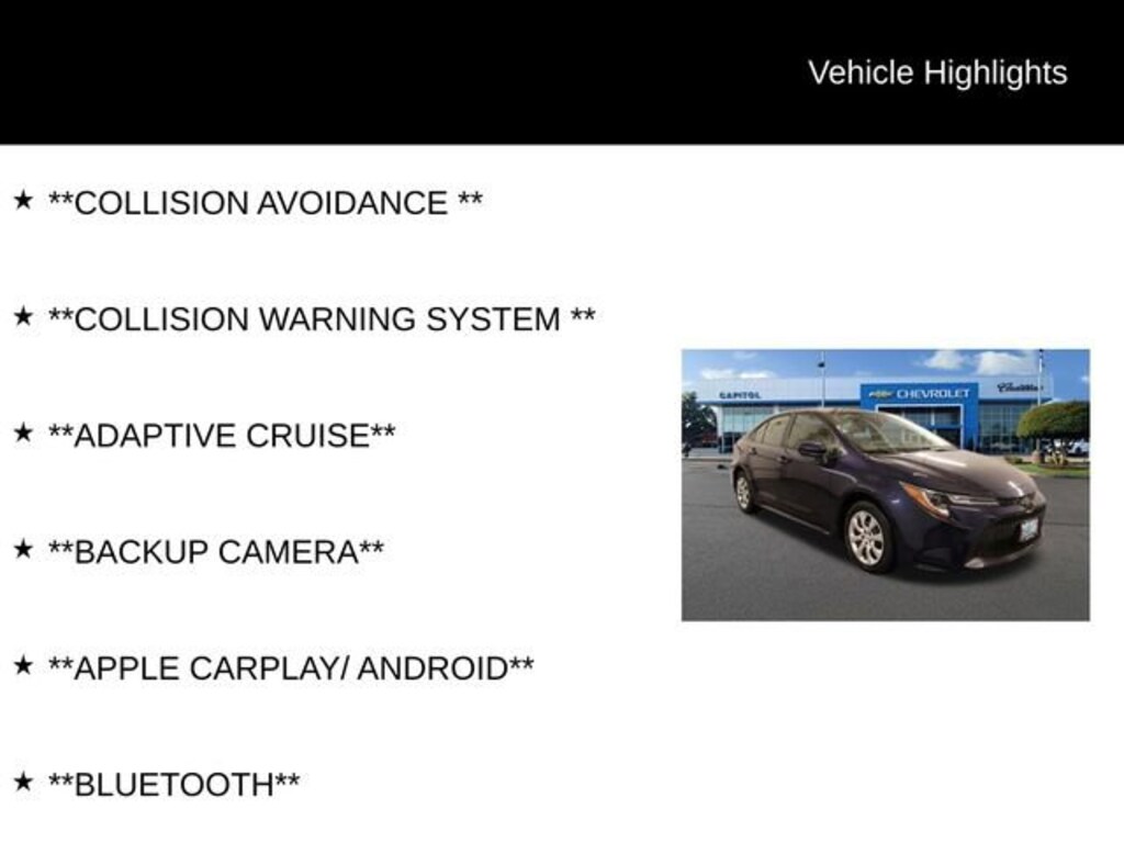 Used 2020 Toyota Corolla LE