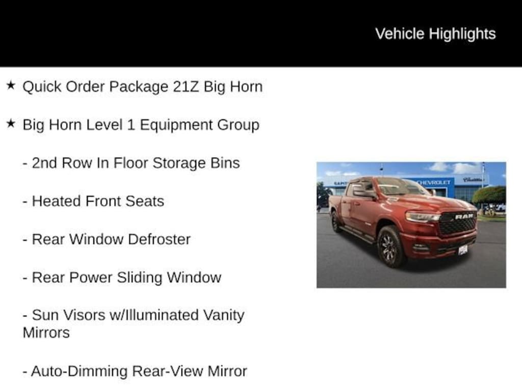 Used 2025 Ram 1500 Big Horn