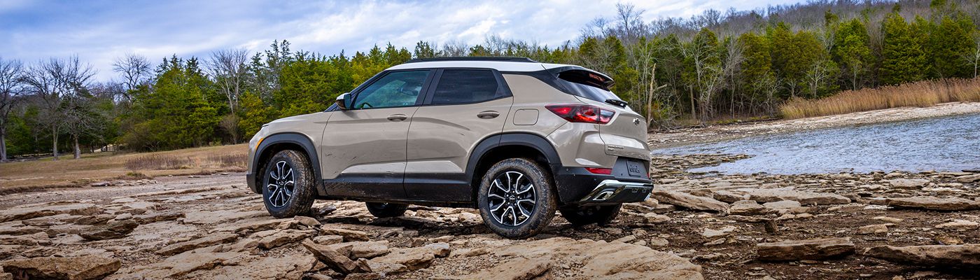 2026 Chevrolet Trailblazer ACTIV&nbsp; driving over rocky shoreline