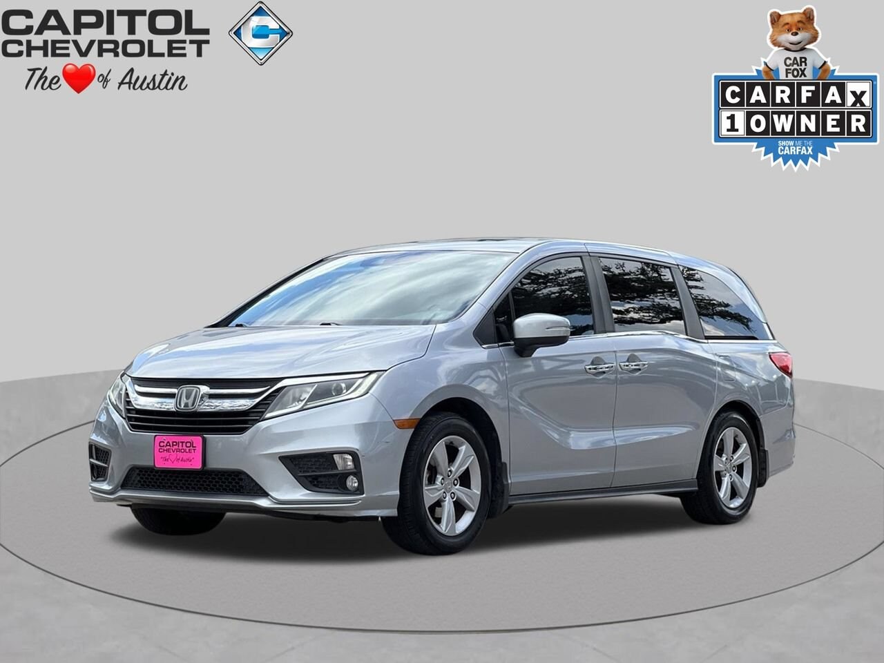 Silver 2019 Honda Odyssey Minivan Front-Wheel Drive Automatic