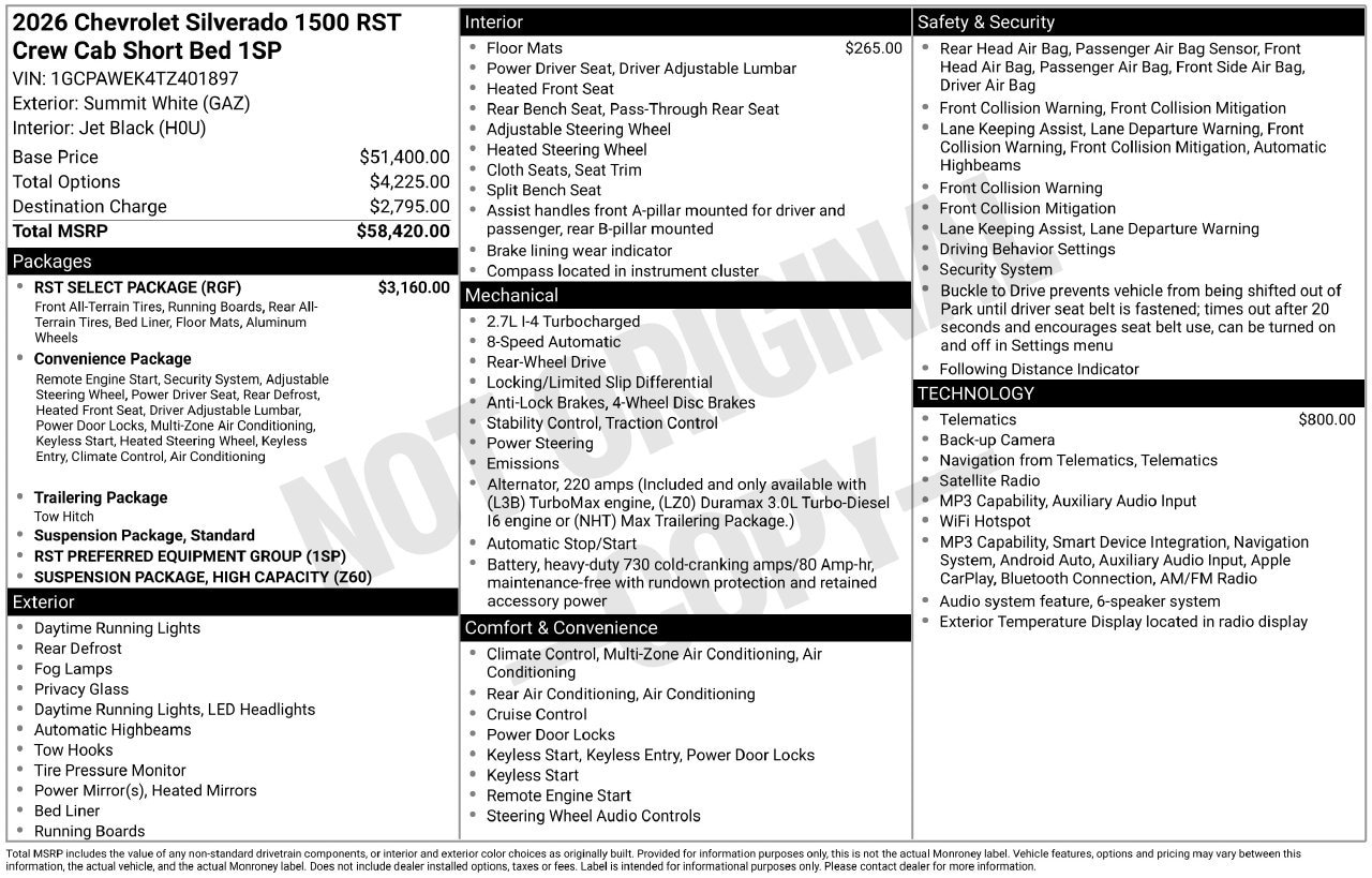 2026 Chevrolet Silverado 1500 RST - Photo 4