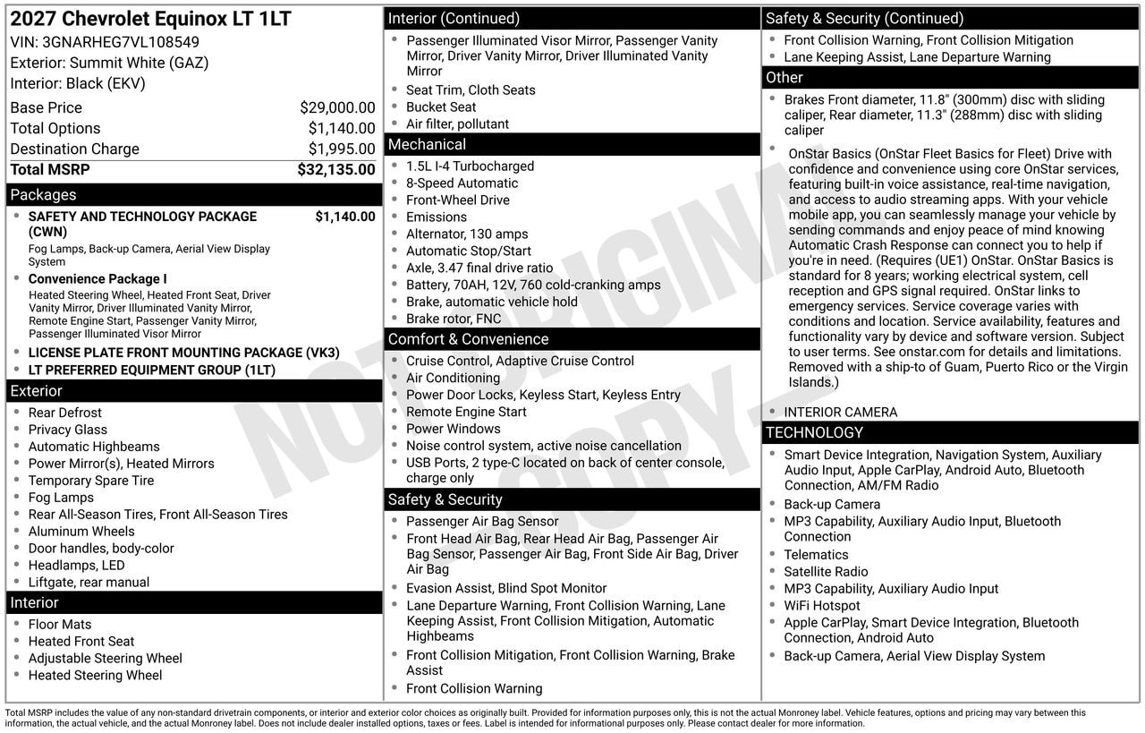 2027 Chevrolet Equinox LT - Photo 4