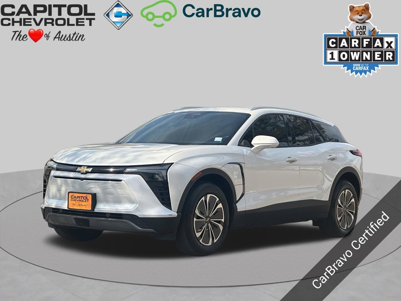 Certified 2024 Chevrolet Blazer EV LT with VIN 3GNKDBRJ8RS202196 for sale in Austin, TX