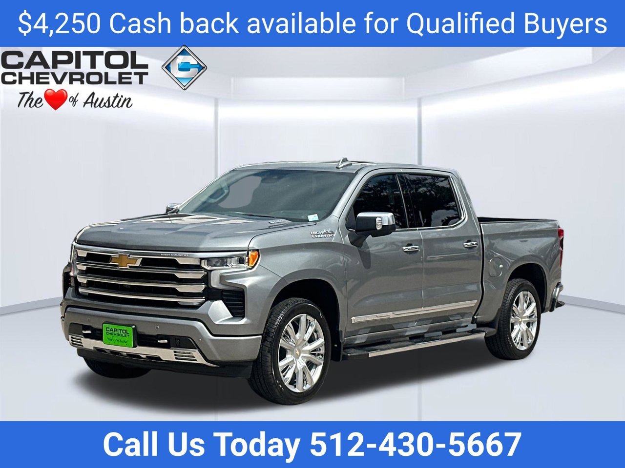 2026 Chevrolet Silverado 1500 High Country Truck, photo 2