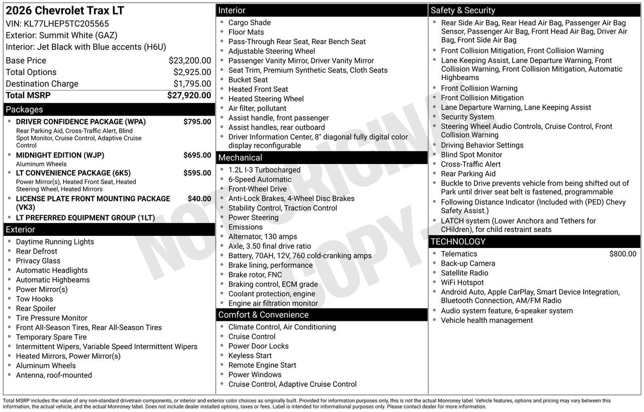 2026 Chevrolet Trax LT - Photo 4