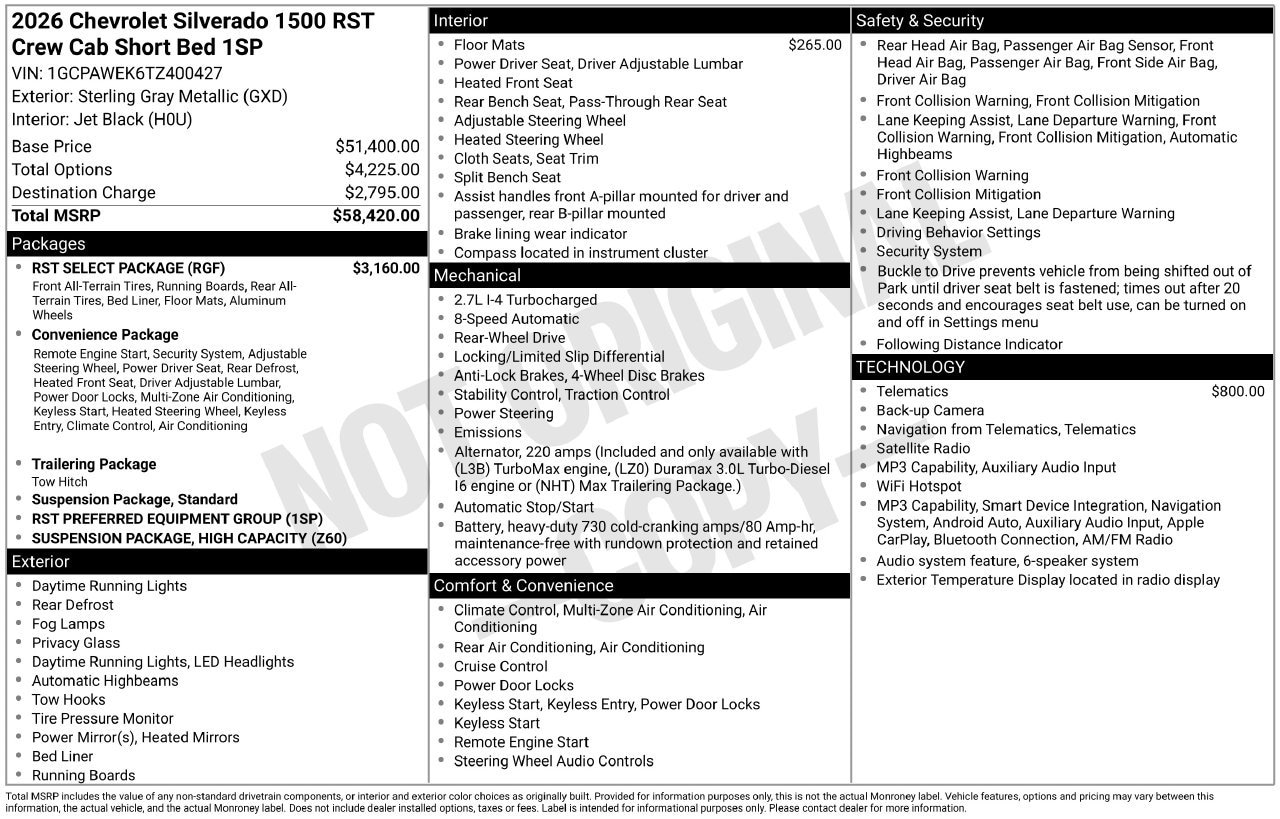2026 Chevrolet Silverado 1500 RST - Photo 4