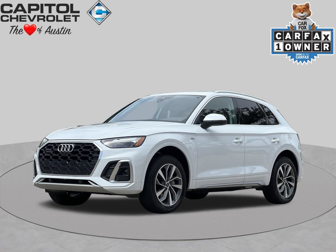 Glacier White Metallic 2024 Audi Q5 SUV / Crossover All-Wheel Drive Automatic