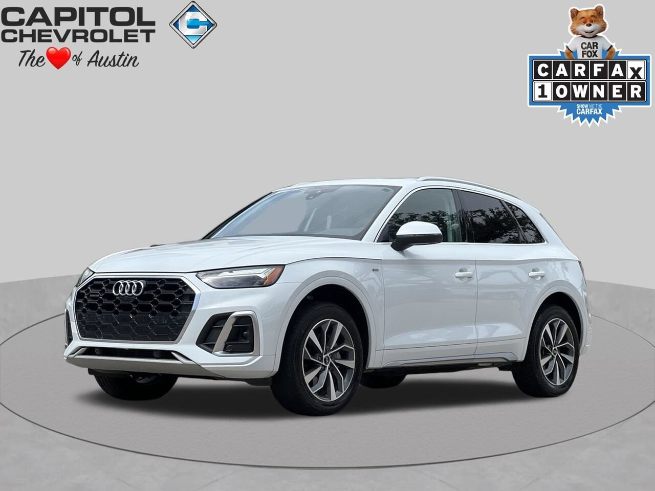 Glacier White Metallic 2024 Audi Q5 SUV / Crossover All-Wheel Drive Automatic