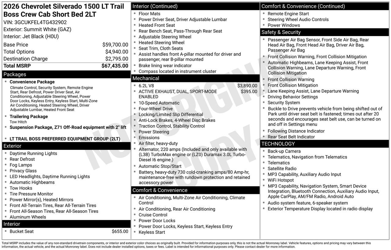 2026 Chevrolet Silverado 1500 LT Trail Boss - Photo 4