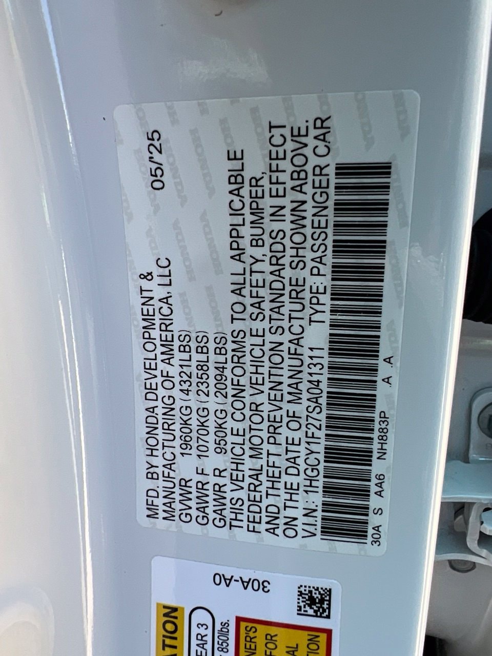 2025 Honda Accord Sedan LX - Photo 29
