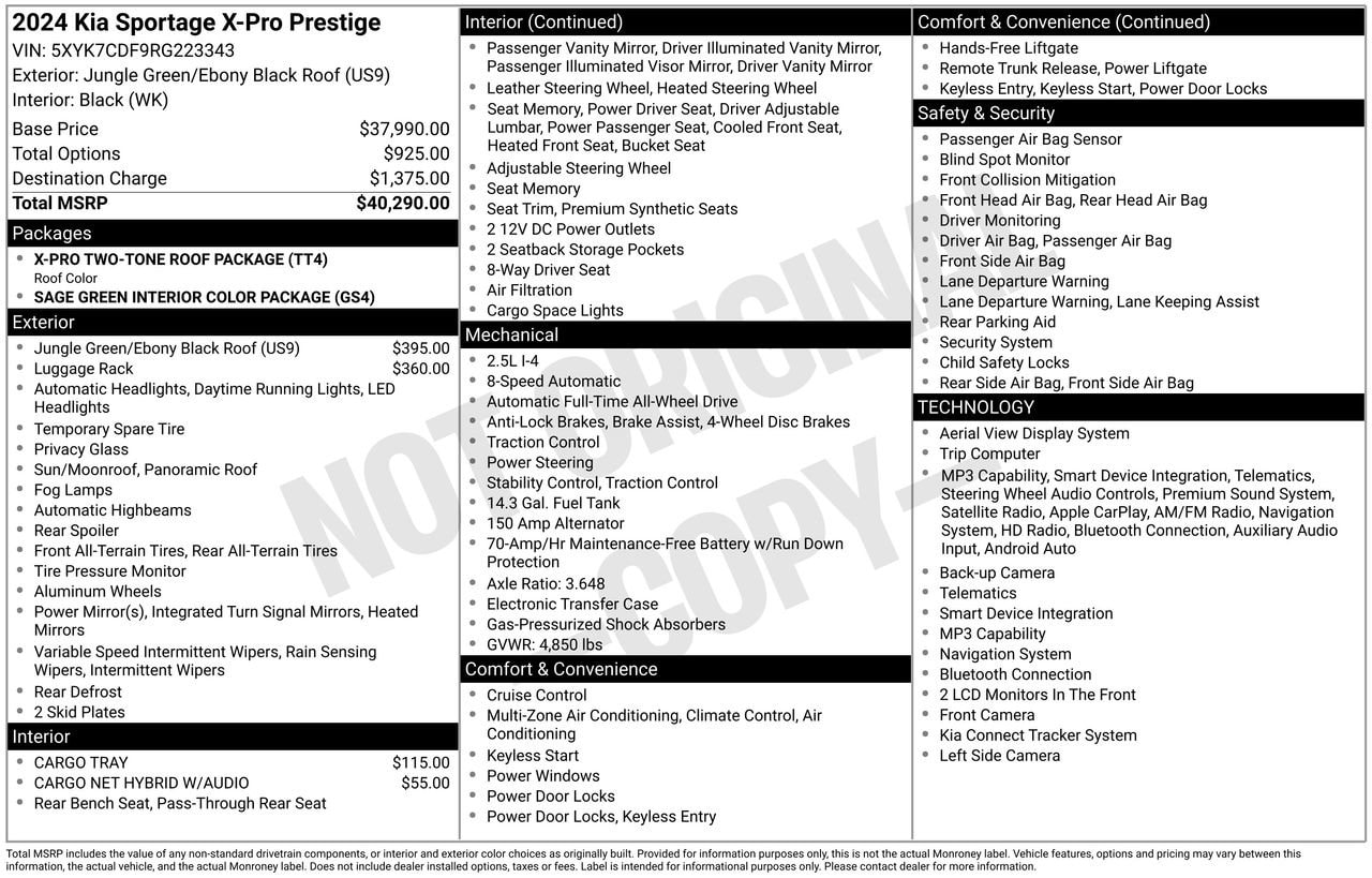 2024 Kia Sportage X-Pro Prestige - Photo 29