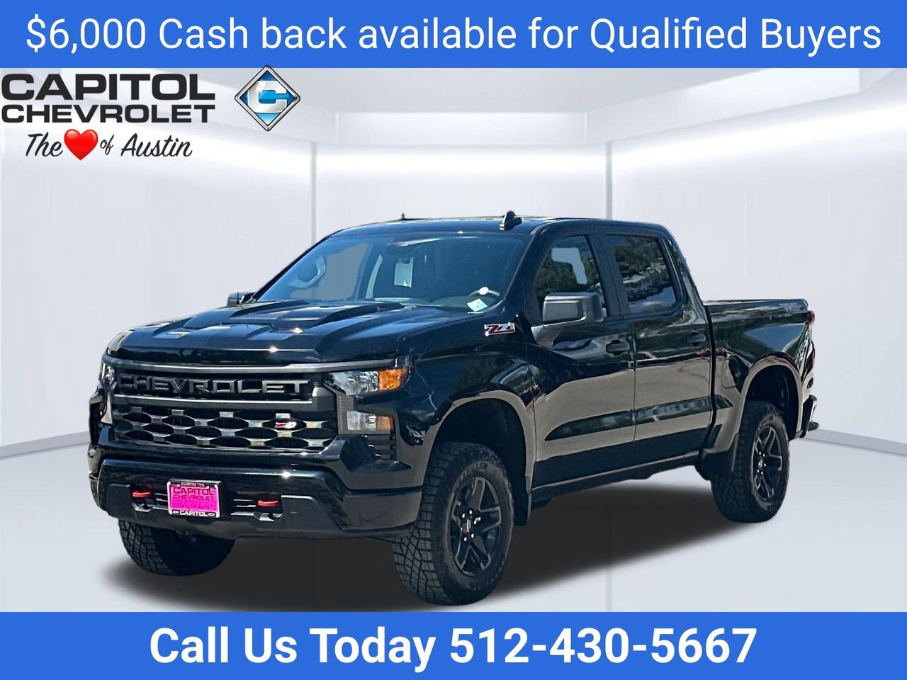 2026 Chevrolet Silverado 1500 Custom Trail Boss Truck, photo 2