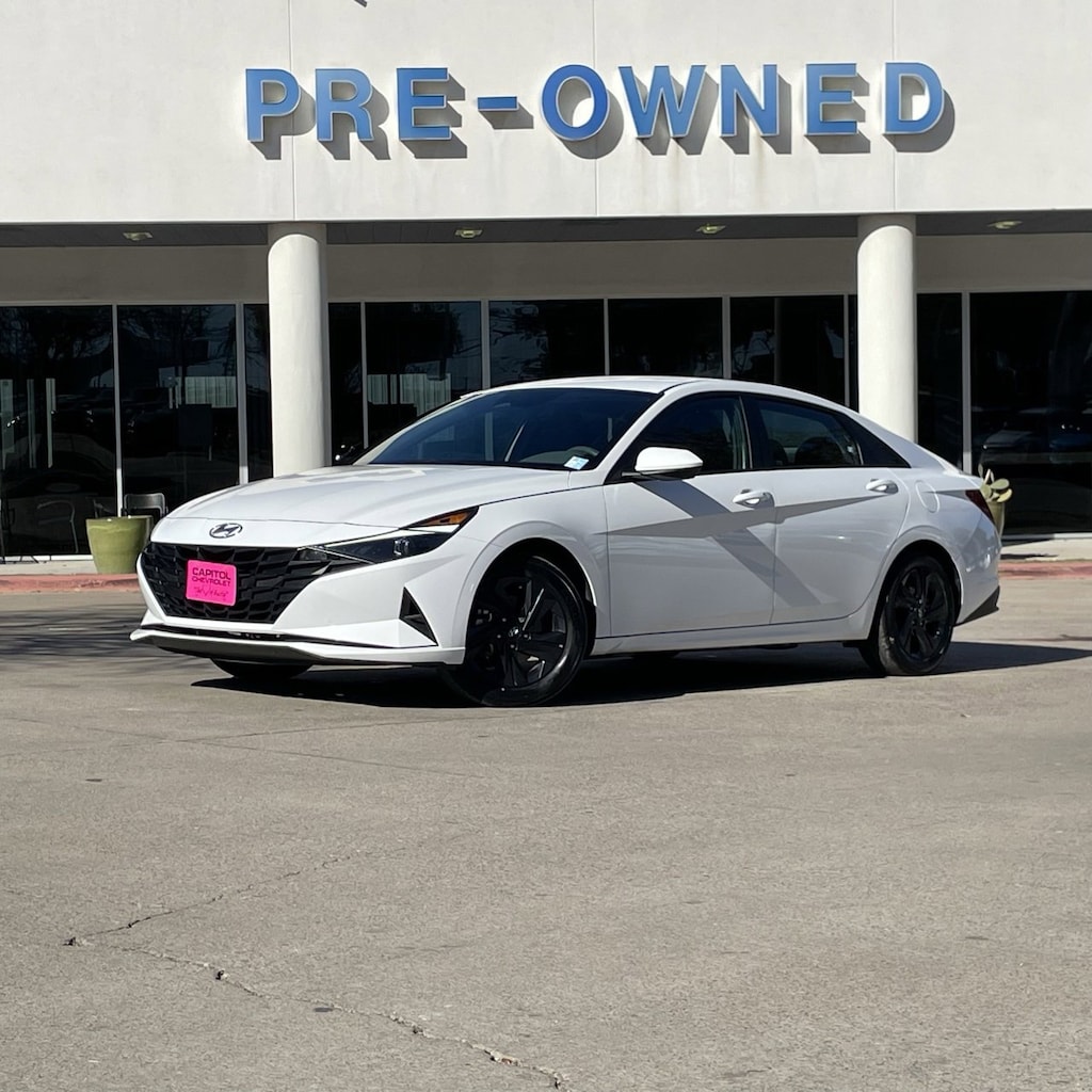 Used 2023 Hyundai Elantra Hybrid Blue Sedan