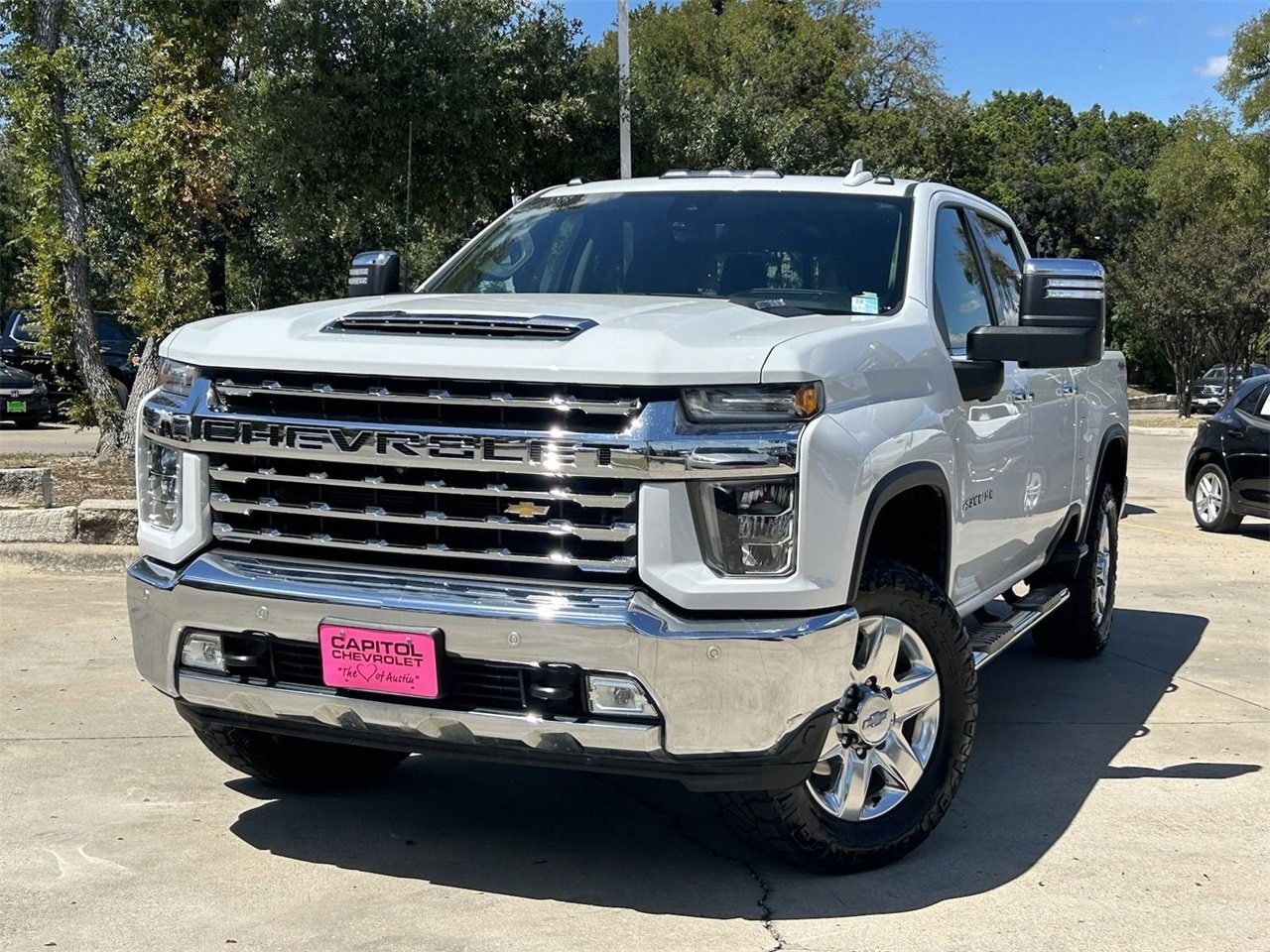 Used 2020 Chevrolet Silverado 2500HD LTZ with VIN 1GC4YPEYXLF343689 for sale in Austin, TX