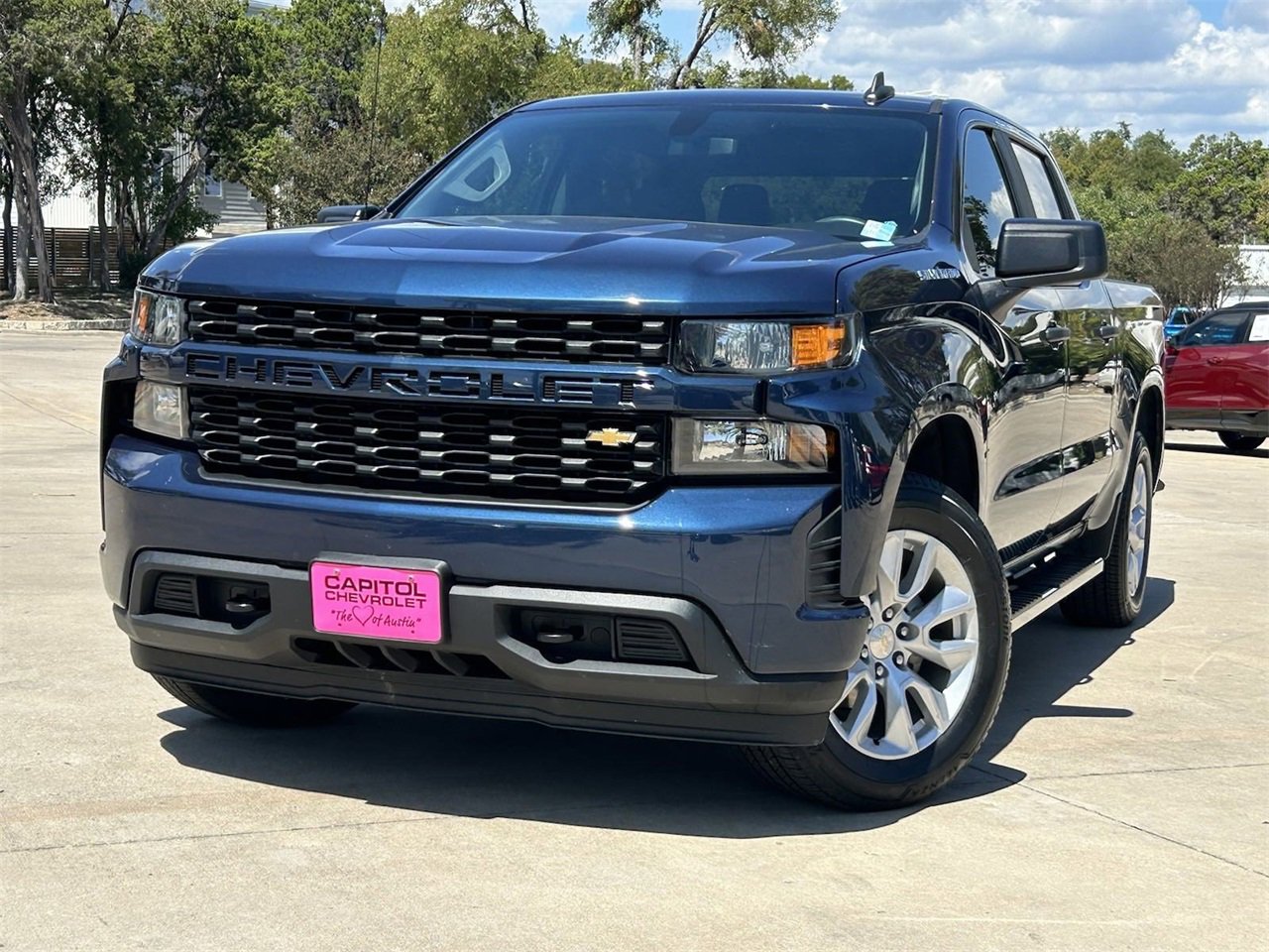 Used 2020 Chevrolet Silverado 1500 Custom with VIN 3GCPWBEK9LG195924 for sale in Austin, TX