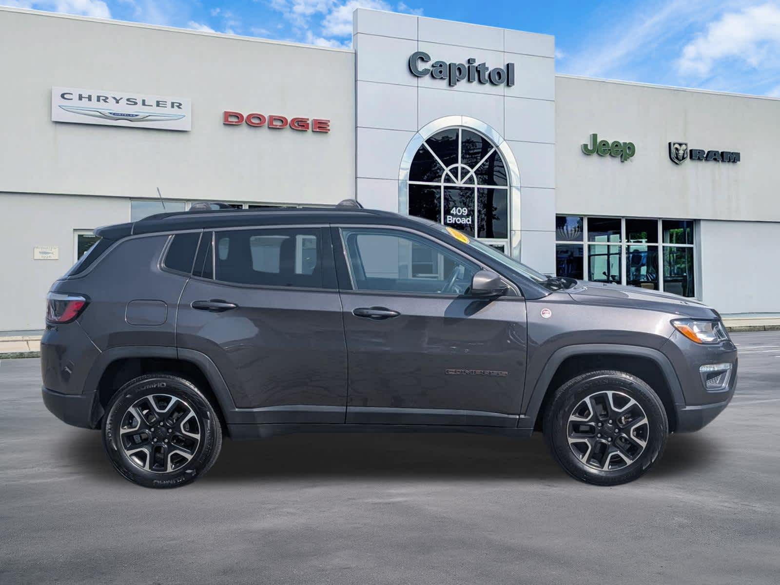 Used 2021 Jeep Compass Trailhawk with VIN 3C4NJDDBXMT520205 for sale in New London, CT