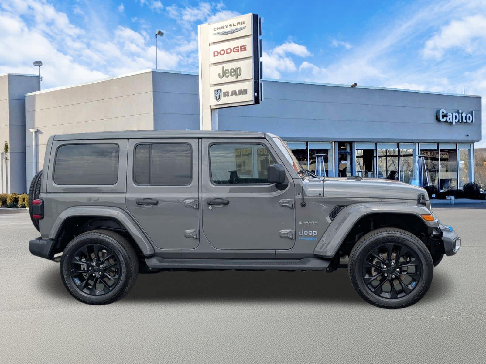 Used 2022 Jeep Wrangler Unlimited Sahara 4XE with VIN 1C4JJXP62NW270842 for sale in Windham, CT