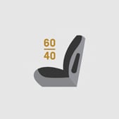 SPLIT-FOLDING SEAT