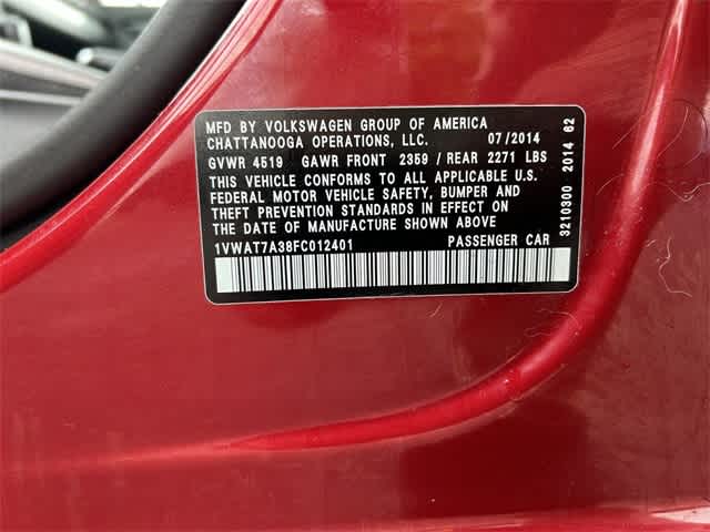 2015 Volkswagen Passat Wolfsburg Edition 26