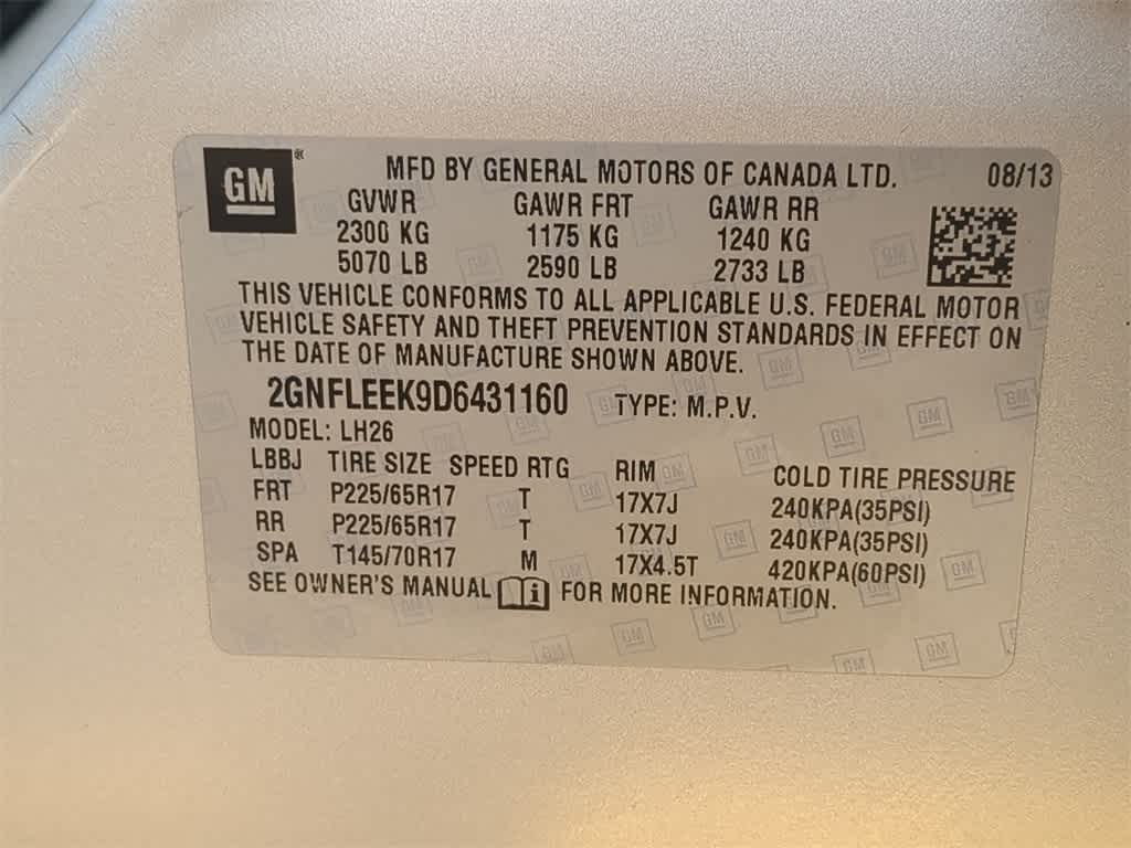 2013 Chevrolet Equinox LT 36