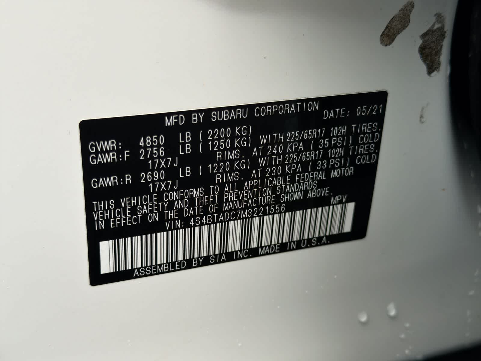 Thumbnail: 2021 Subaru Outback - 36