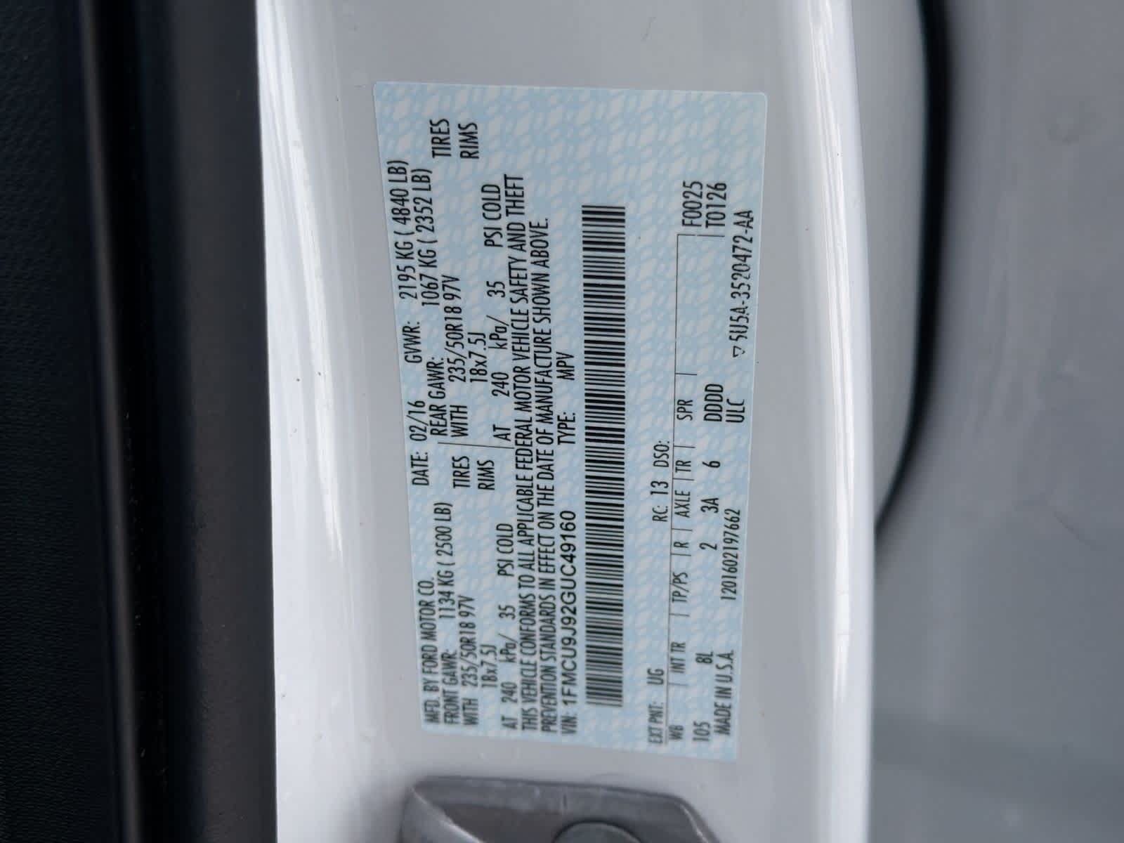 Thumbnail: 2016 Ford Escape - 39