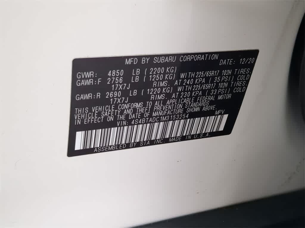 2021 Subaru Outback Premium 36
