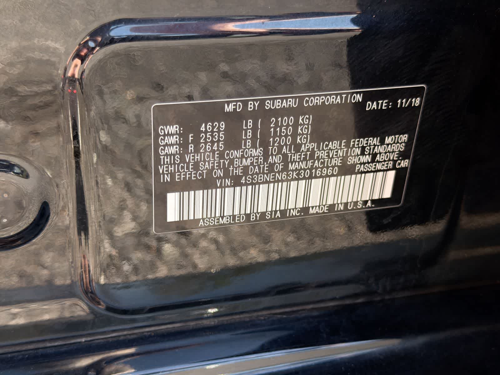 Thumbnail: 2019 Subaru Legacy - 37