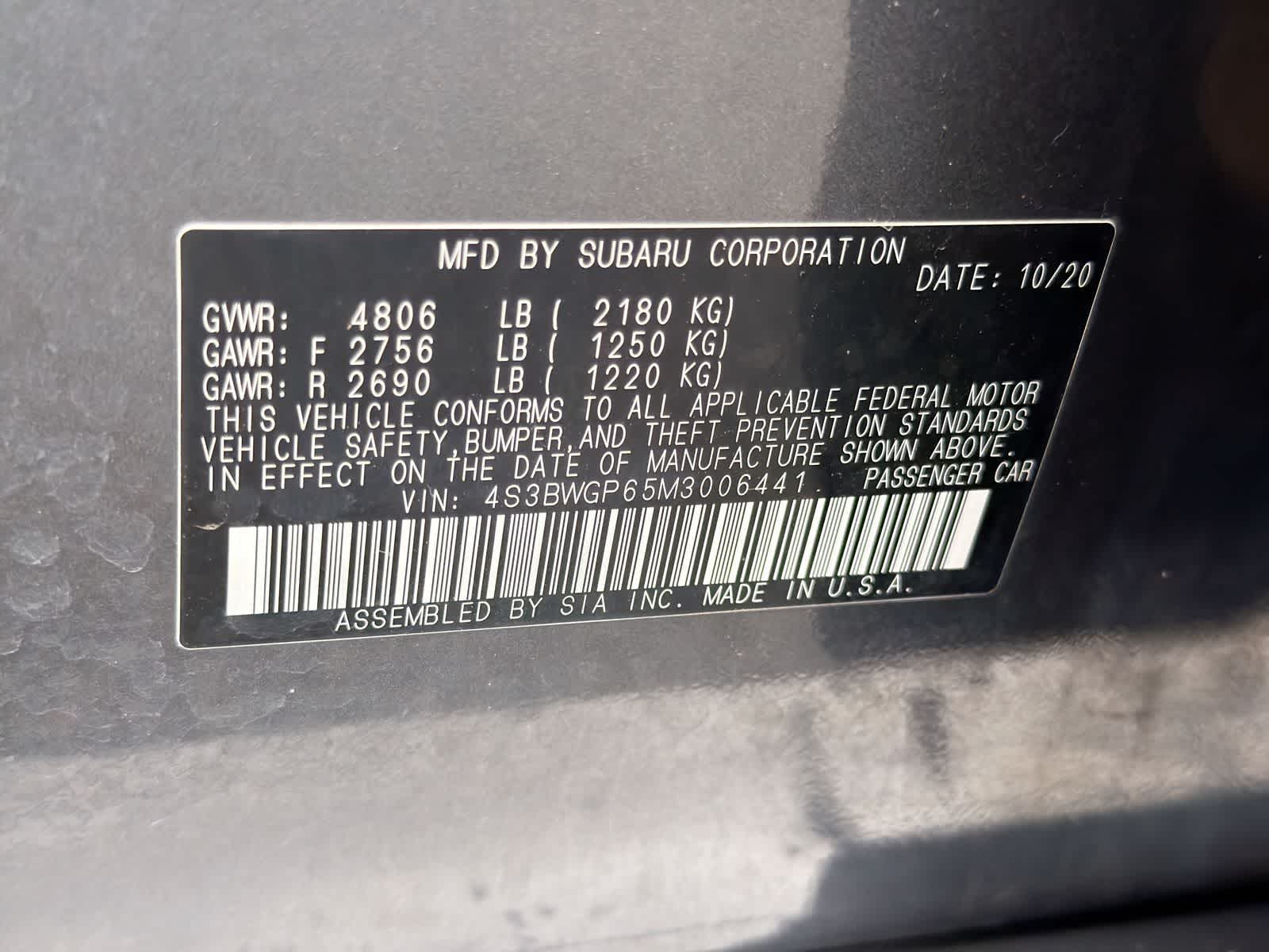 Thumbnail: 2021 Subaru Legacy - 38