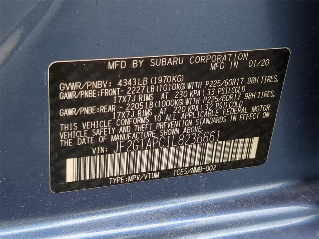 2020 Subaru Crosstrek Premium 36