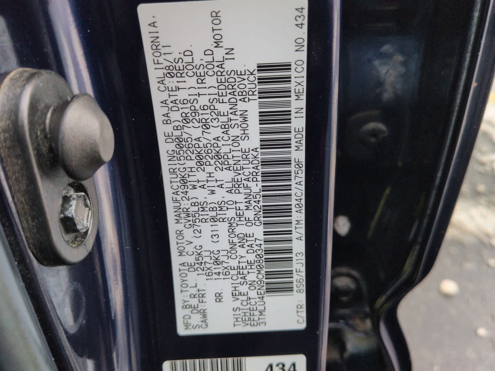 Thumbnail: 2012 Toyota Tacoma - 37