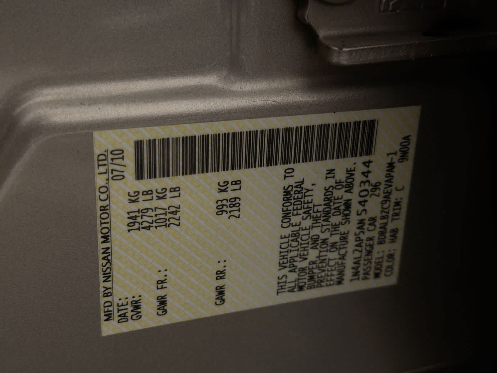 Thumbnail: 2010 Nissan Altima - 37