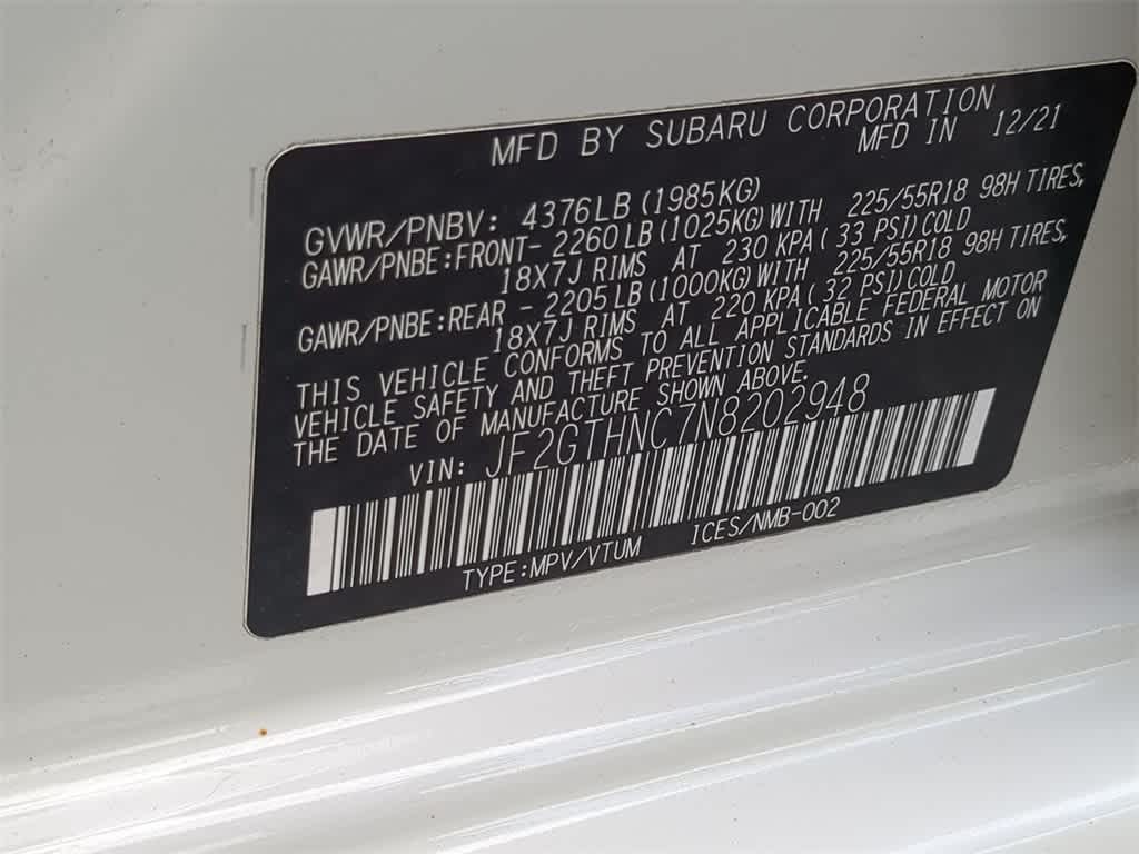 2022 Subaru Crosstrek Limited 38