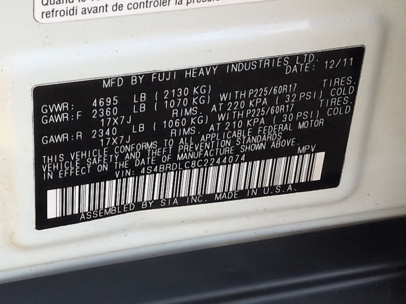 Thumbnail: 2012 Subaru Outback - 39