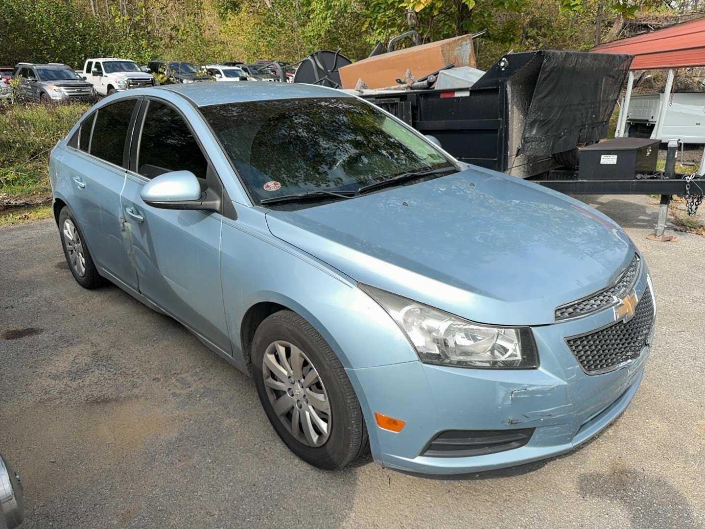 Ice Blue 2011 Chevrolet Cruze Sedan Front-Wheel Drive Automatic