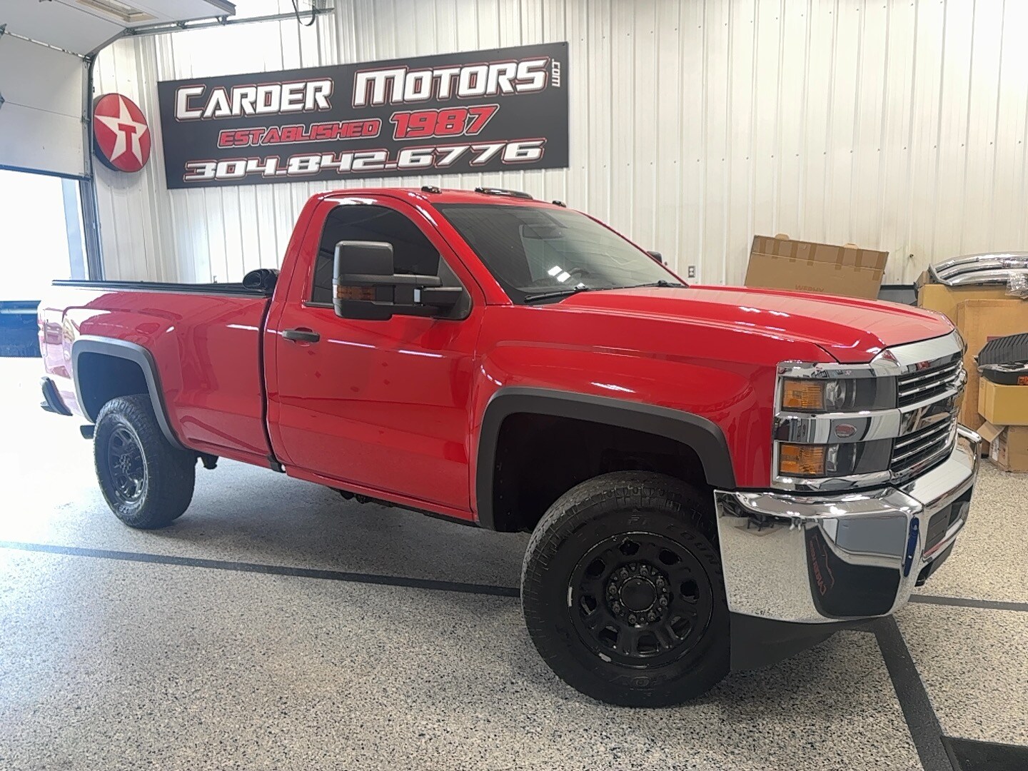 Red Hot 2016 Chevrolet Silverado 2500HD Work Truck LB 4WD Pickup Truck Four-Wheel Drive Automatic