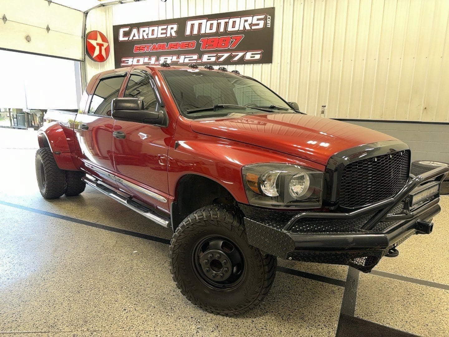 Inferno Red Crystal Pearlcoat 2008 Dodge RAM 3500 Pickup Truck Four-Wheel Drive Automatic