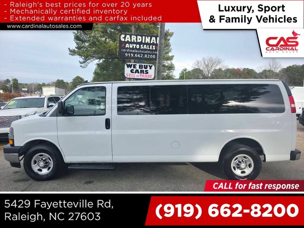 Used 2018 Chevrolet Express LT 3500 3dr Extended Passenger Van Full-Size