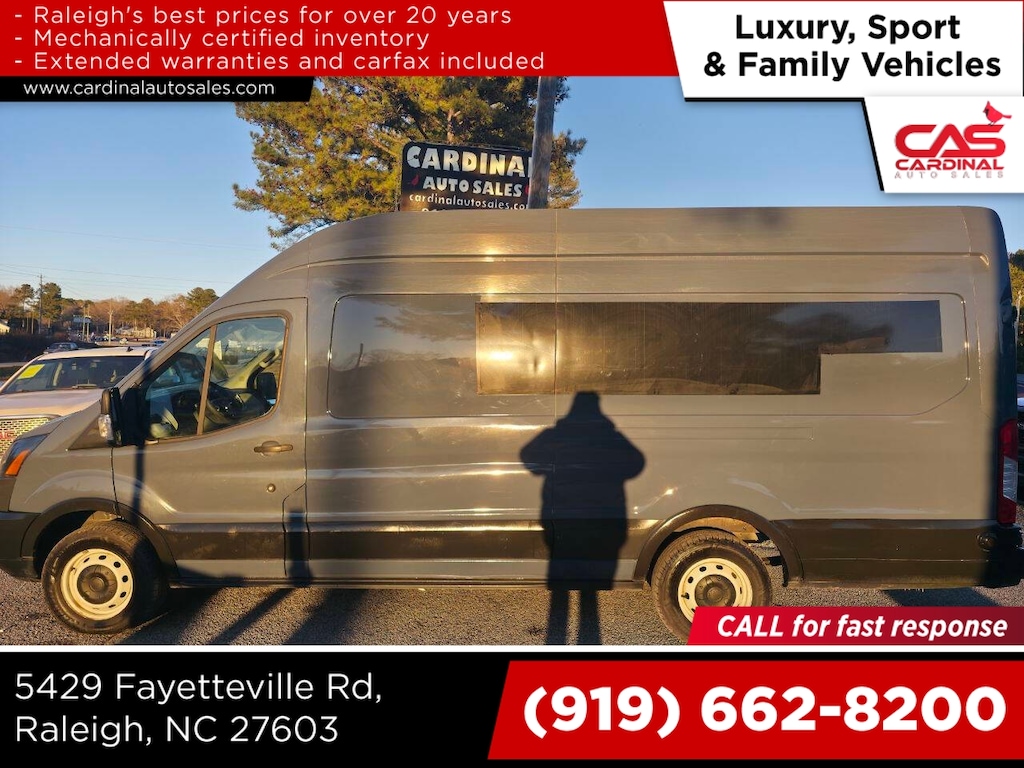 Used 2019 Ford Transit 250 3dr LWB High Roof Extended Cargo Van w/Sliding Full-Size