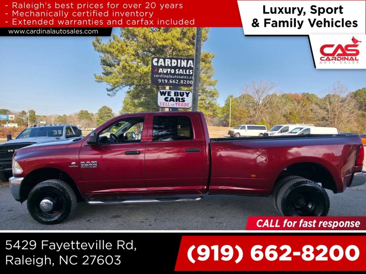 2015 RAM 3500 Tradesman Crew Cab LB DRW 4WD