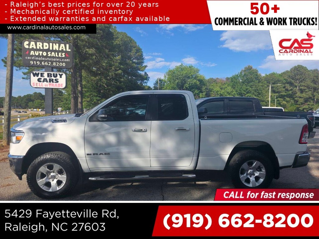 Used 2019 Ram 1500 Big Horn 4x4 4dr Quad Cab 6.4 ft. SB Pickup Pickup Truck