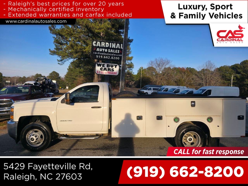Used 2016 Chevrolet Silverado 3500HD Work Truck 4x2 2dr Regular Cab DRW Pickup Truck