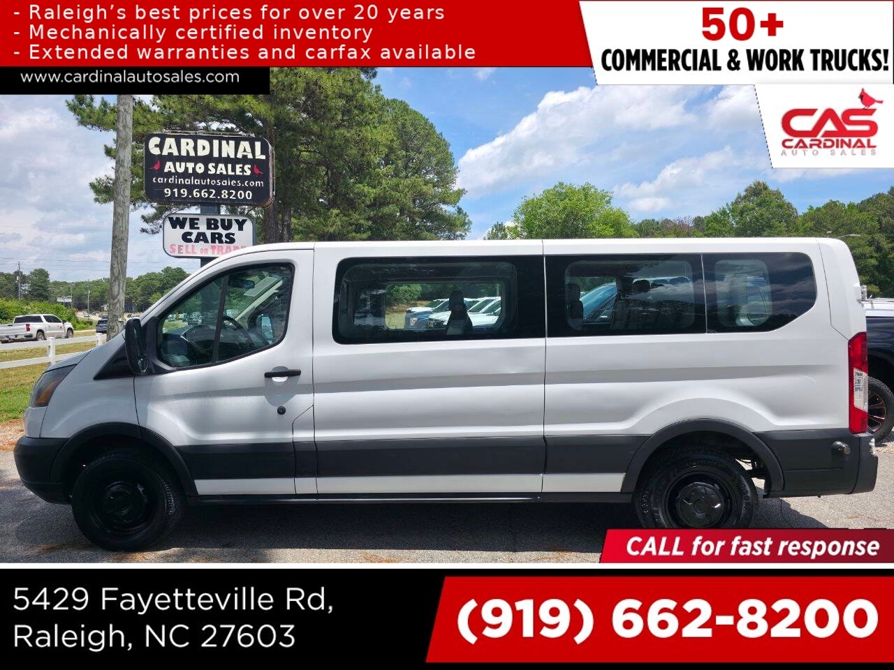 White 2016 Ford Transit Passenger Van Rear-Wheel Drive Automatic