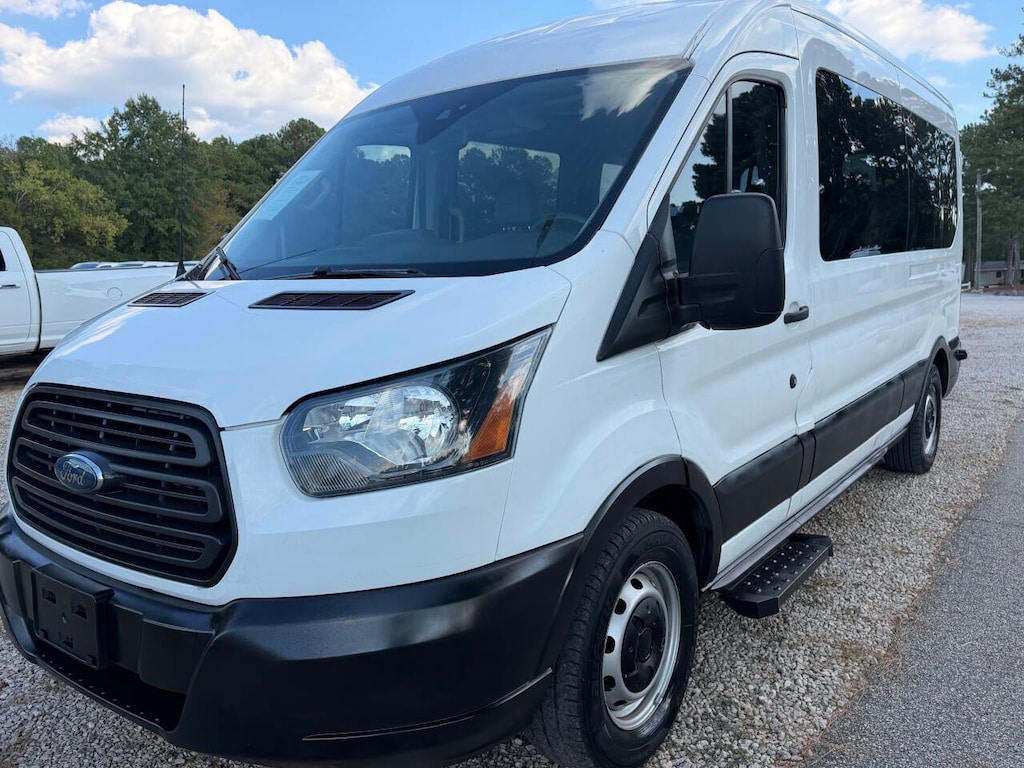 Used 2018 Ford Transit 350 XL 3dr LWB Medium Roof Passenger Van w/Sliding Full-Size