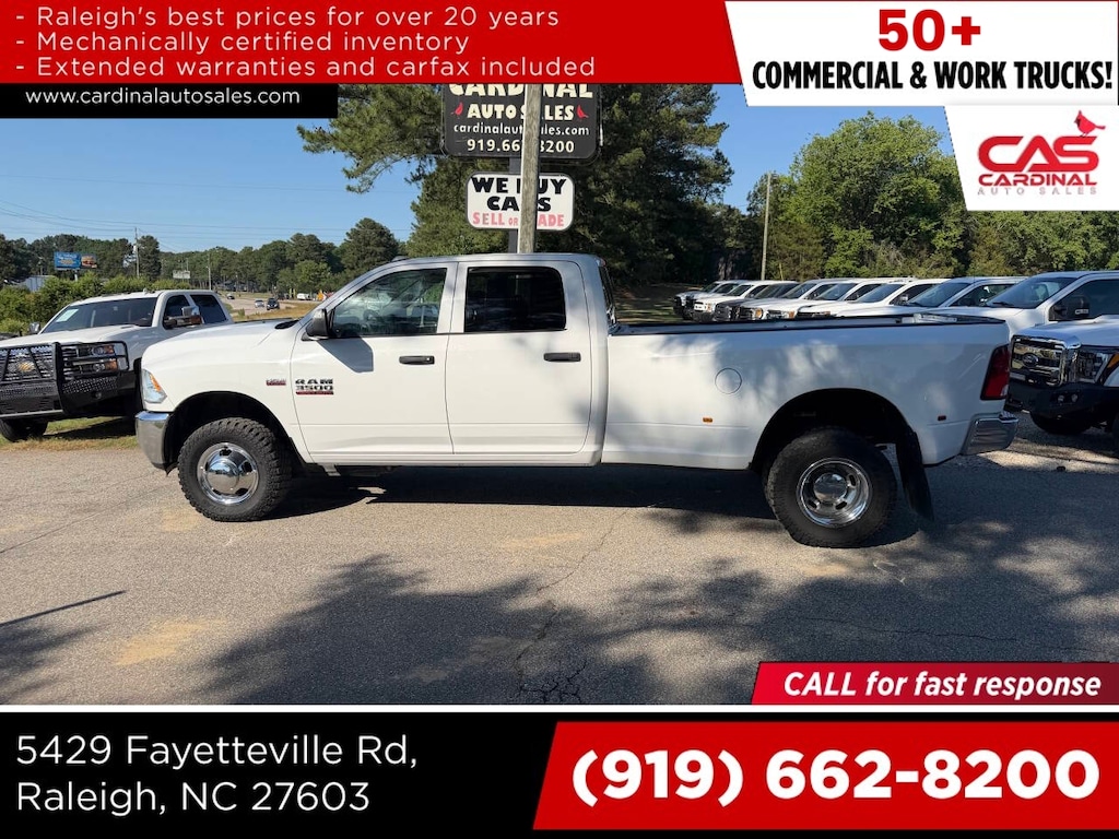 Used 2018 Ram 3500 Tradesman 4x4 4dr Crew Cab 8 ft. LB DRW Pickup Pickup Truck