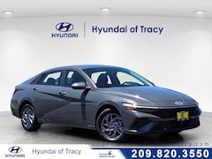 2026 Hyundai Elantra Hybrid Blue Sedan